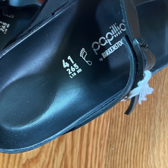 Birkenstock Gizeh PAP Flex Platform Leather Sandals Size 41 NWT - Picture 13 of 16